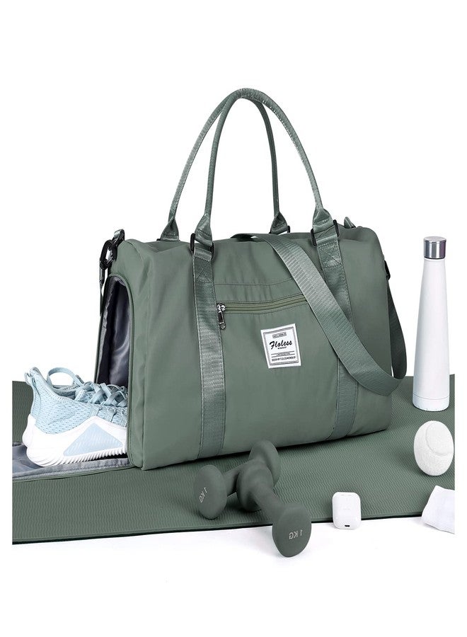 WISEPACK Gym Bag Womens Mens with Shoes Compartment and Wet Pocket Travel Duffel Bag for Women for Plane Sport Gym Tote Bags Swimming Yoga Waterproof Weekend Overnight Carry on Bag Hospital Holdalls - Image 1